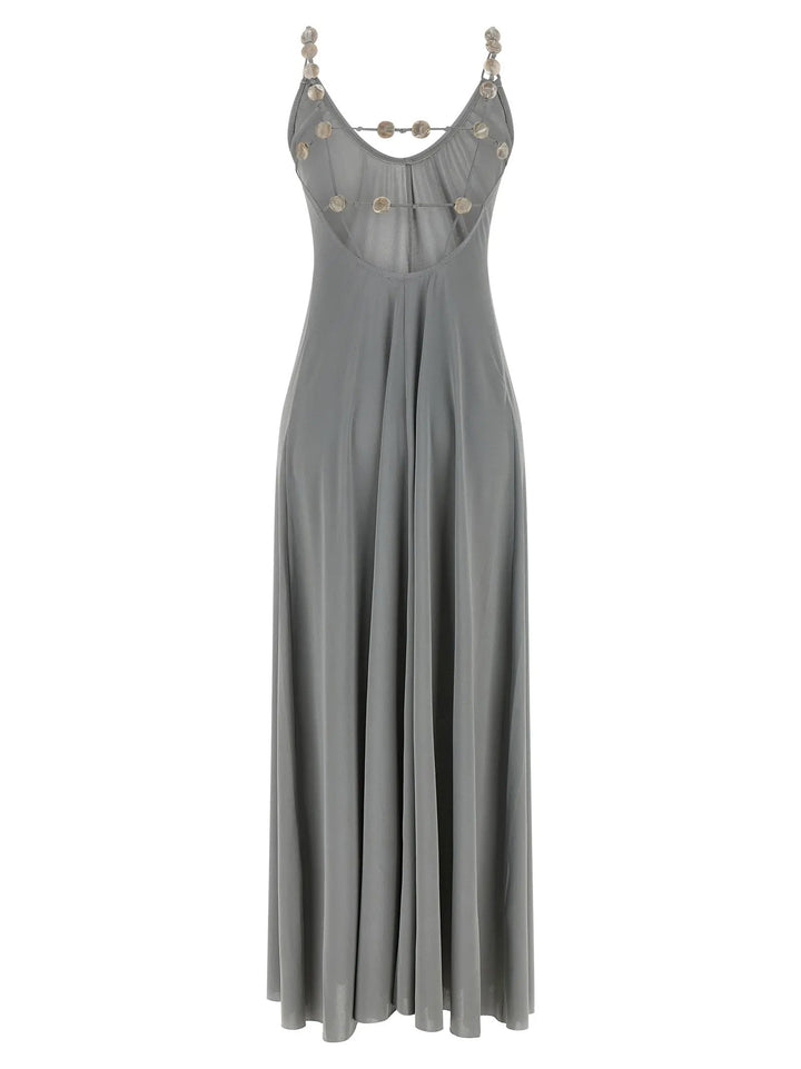 Eres Sample Sale | Eres Silver Polyamide Long Dress - | Designer outlet