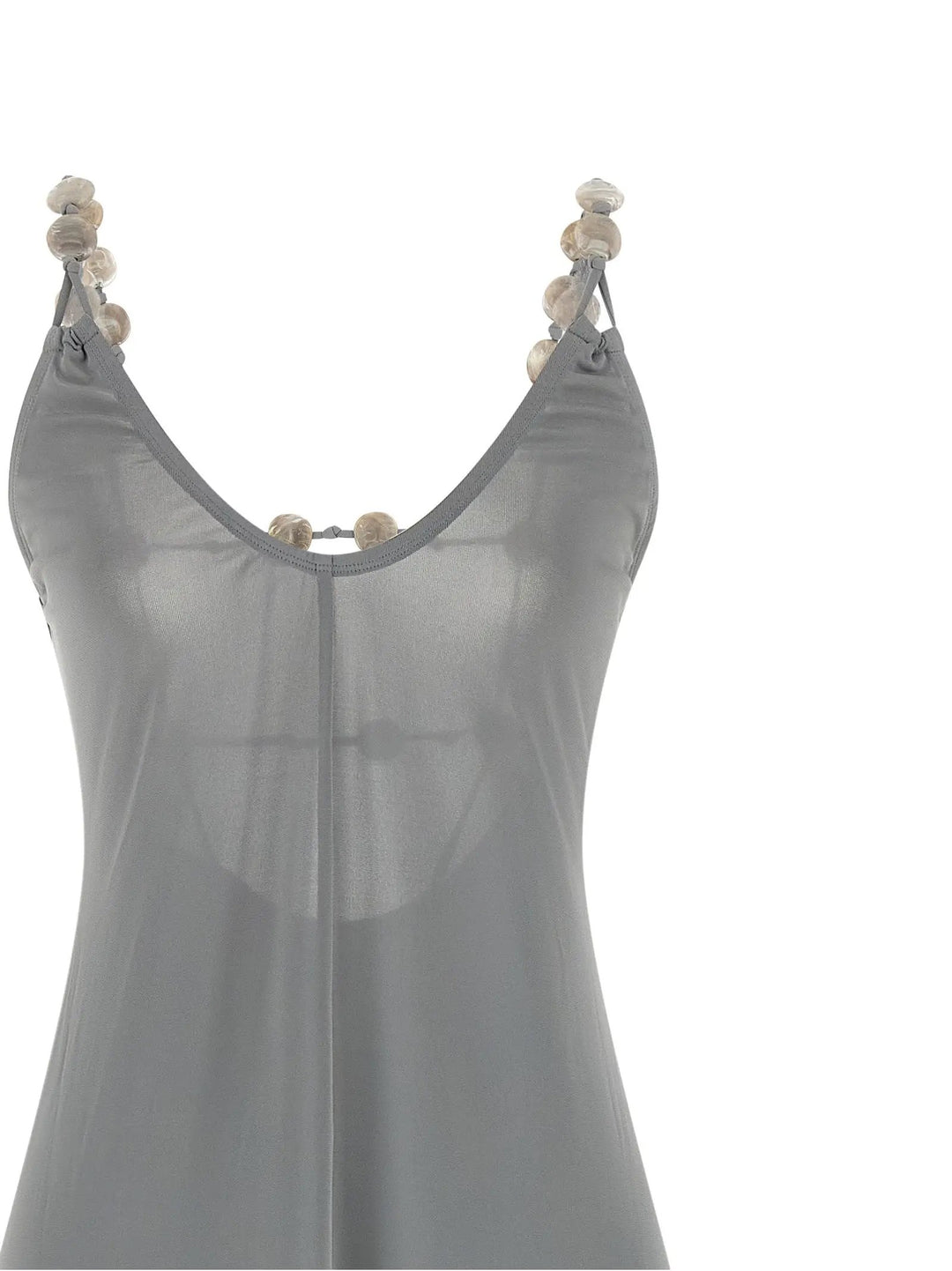Eres Sample Sale | Eres Silver Polyamide Long Dress - | Designer outlet