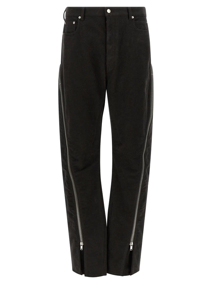 Rick Owens Sample Sale | Rick Owens Black Cotton Flared Pants - | Designer outlet