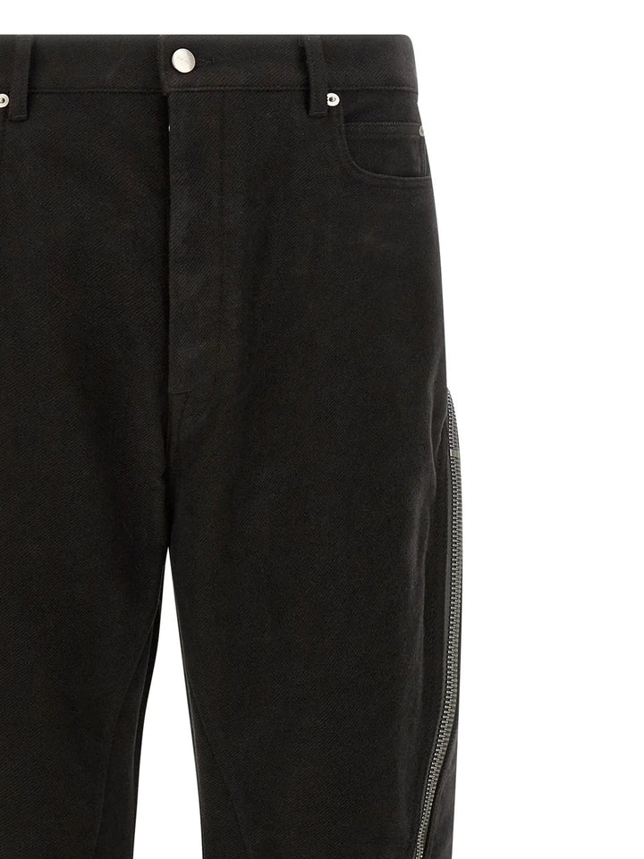 Rick Owens Sample Sale | Rick Owens Black Cotton Flared Pants - | Designer outlet