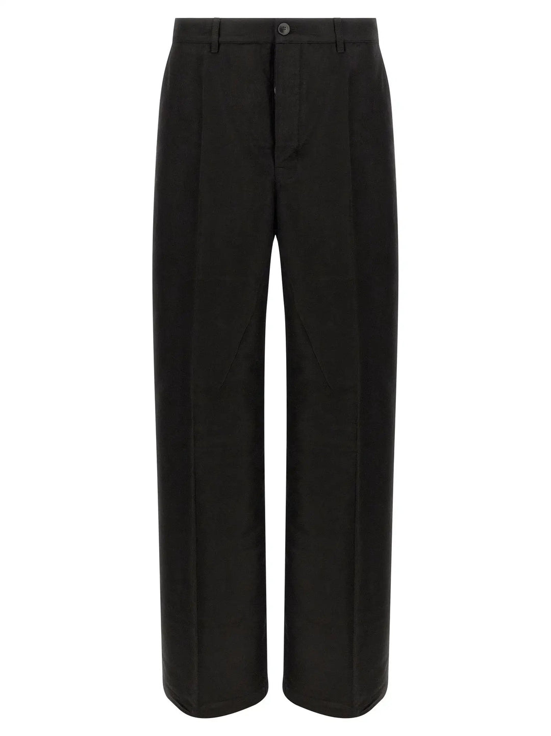 Rick Owens Sample Sale | Rick Owens Black Ramie Casual Pants - | Designer outlet