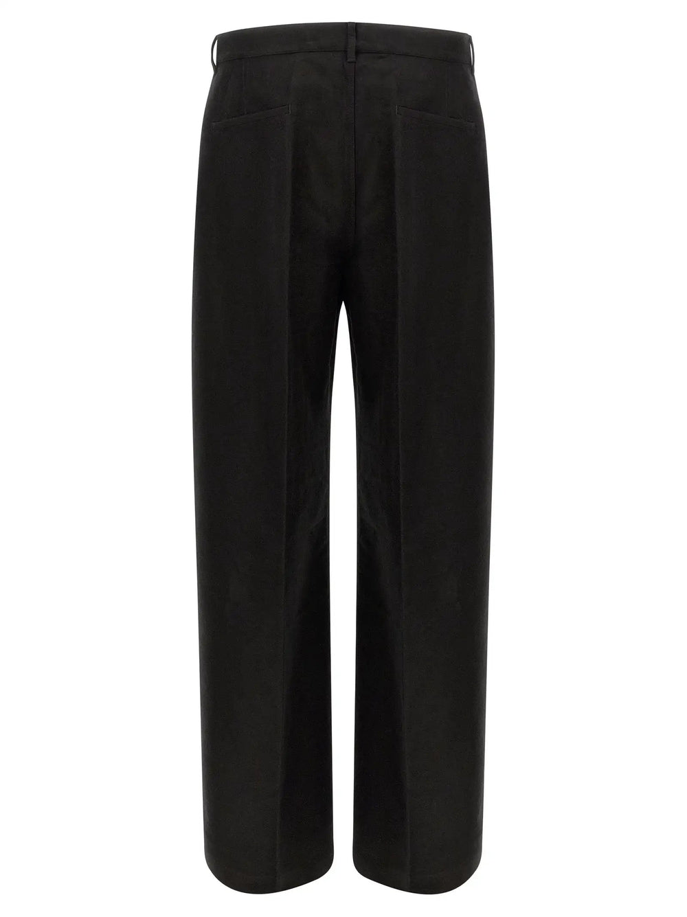 Rick Owens Sample Sale | Rick Owens Black Ramie Casual Pants - | Designer outlet