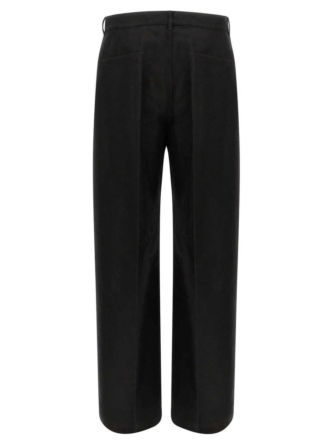 Rick Owens Sample Sale | Rick Owens Black Ramie Casual Pants - | Designer outlet