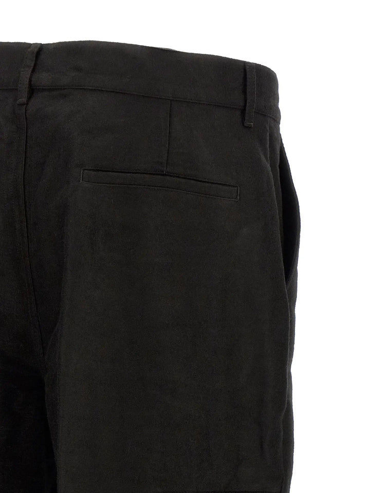 Rick Owens Sample Sale | Rick Owens Black Ramie Casual Pants - | Designer outlet