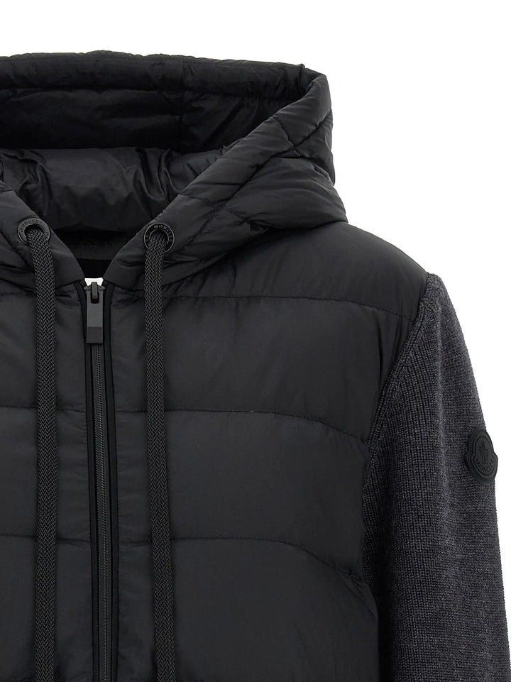 Moncler Sample Sale | Moncler Gray Polyamide Cardigan - | Designer outlet