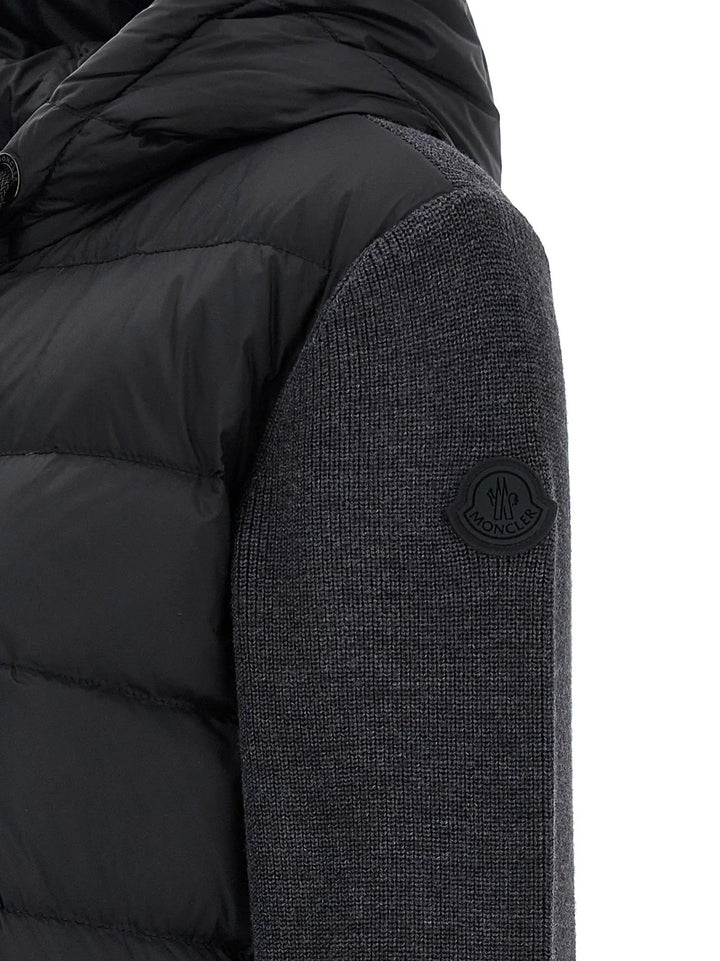 Moncler Sample Sale | Moncler Gray Polyamide Cardigan - | Designer outlet
