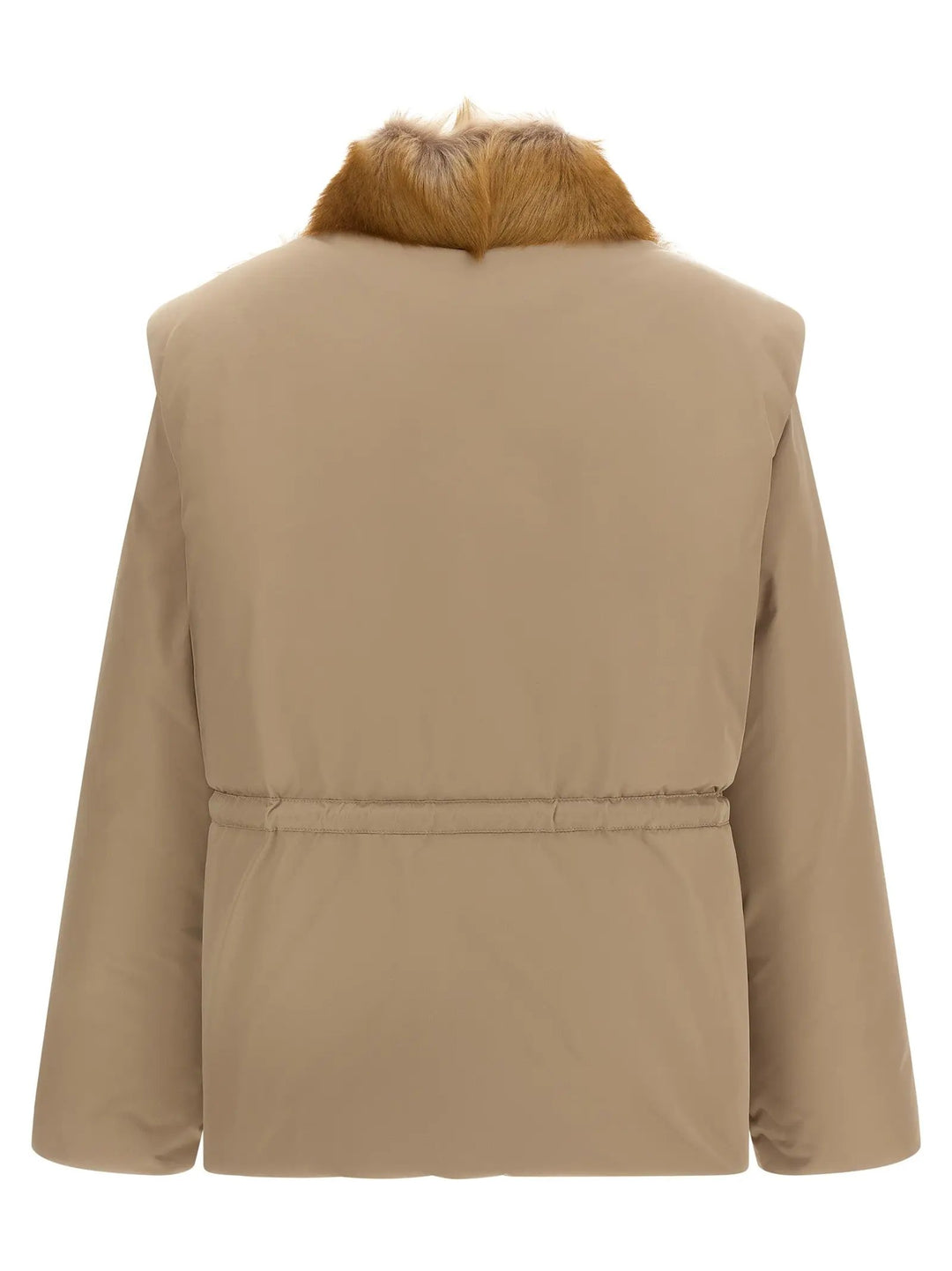 Moncler Sample Sale | Moncler Beige Polyester Sleeveless Jacket - | Designer outlet