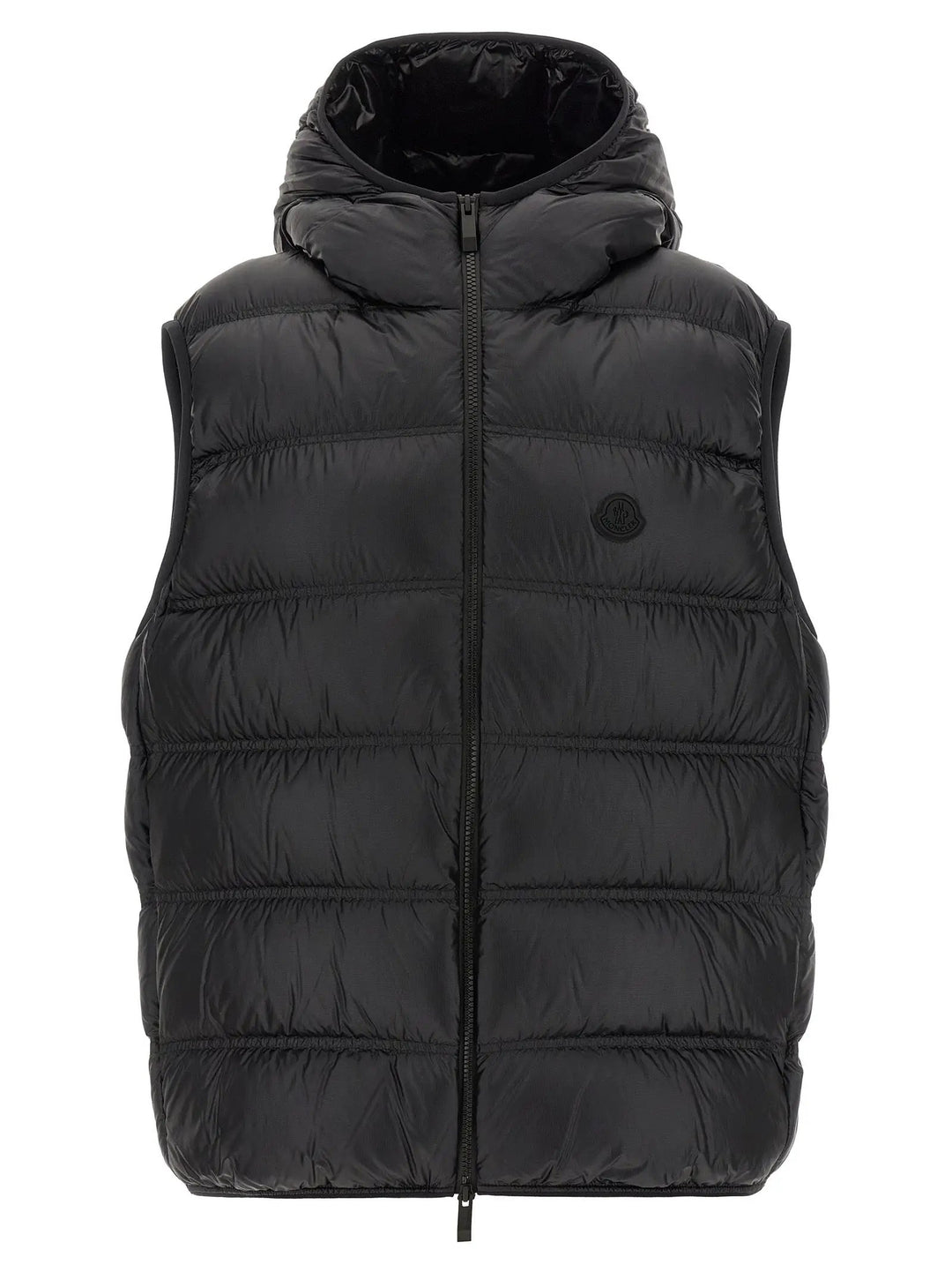 Moncler Sample Sale | Moncler Black Polyamide Sleeveless Jacket - | Designer outlet