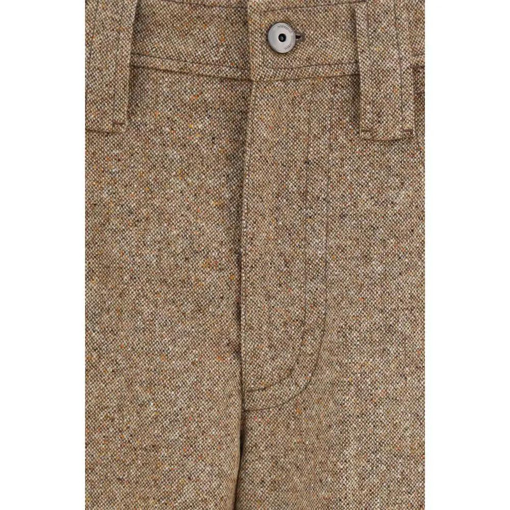 Brunello Cucinelli Beige Wool Casual Pants