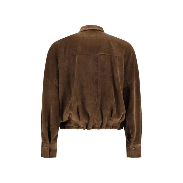 Brunello Cucinelli Brown Viscose Shirt