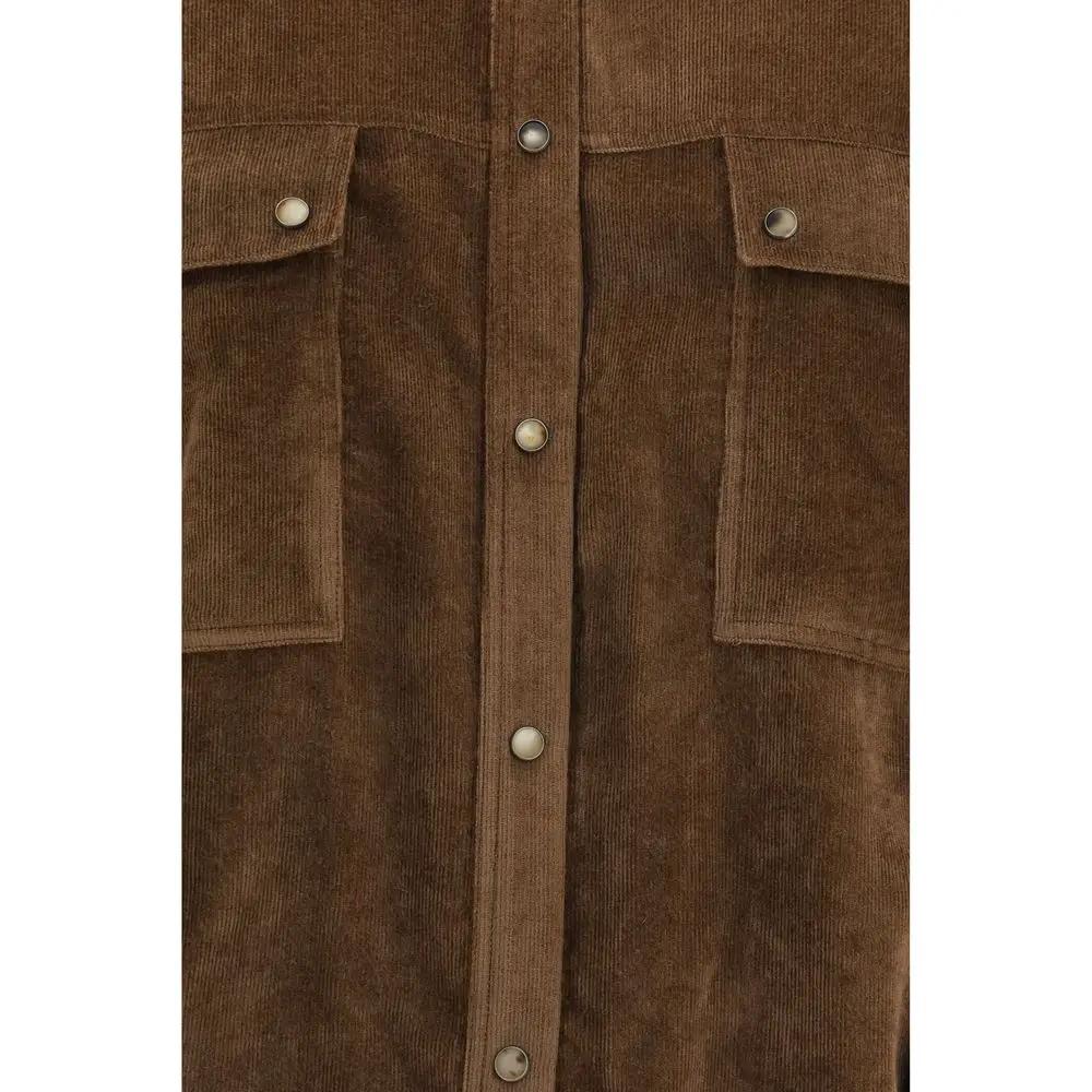 Brunello Cucinelli Brown Viscose Shirt