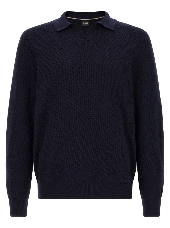 Hugo Boss Sample Sale | Hugo Boss Blue Cotton Polo Shirt - | Designer outlet
