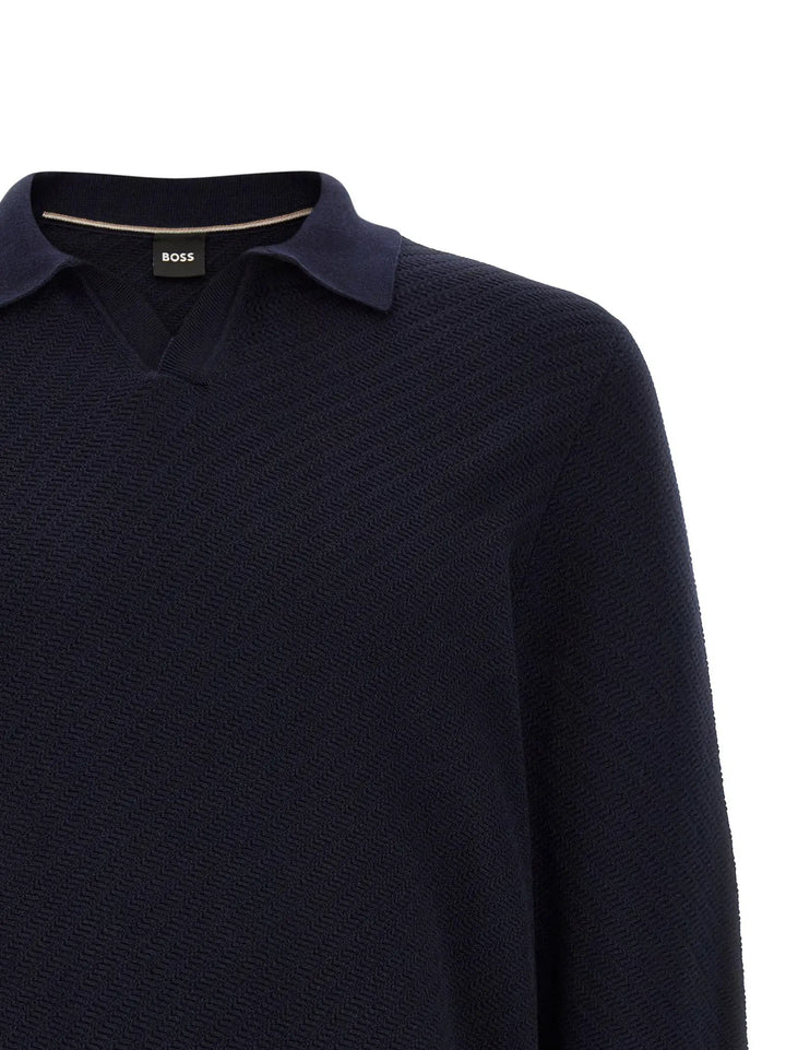 Hugo Boss Sample Sale | Hugo Boss Blue Cotton Polo Shirt - | Designer outlet