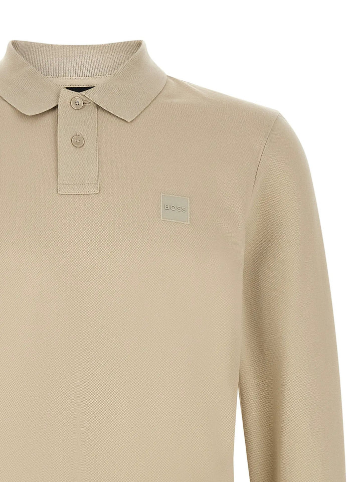 Hugo Boss Sample Sale | Hugo Boss Beige Cotton Polo Shirt - | Designer outlet