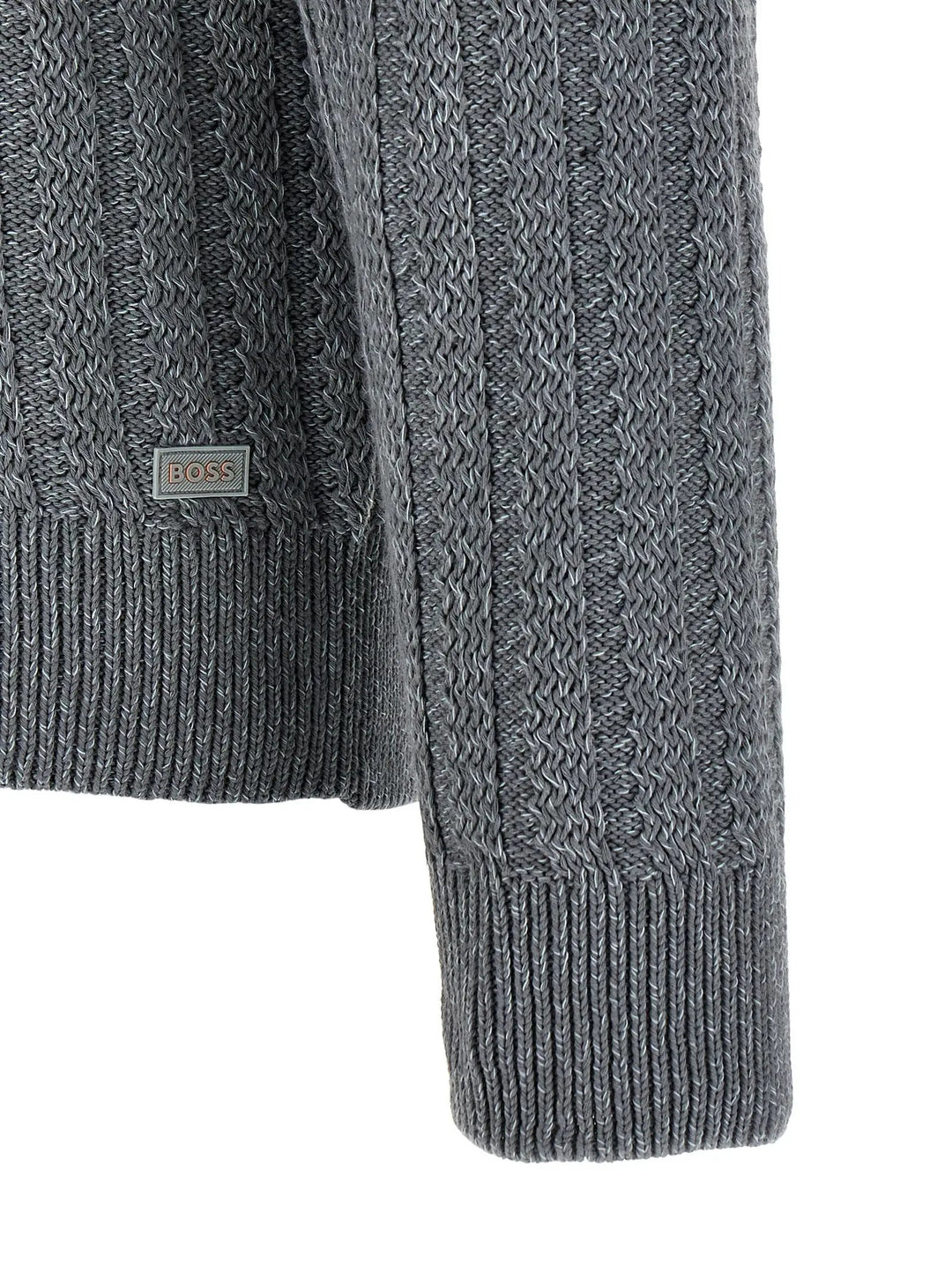 Hugo Boss Sample Sale | Hugo Boss Gray Cotton Cardigan - | Designer outlet