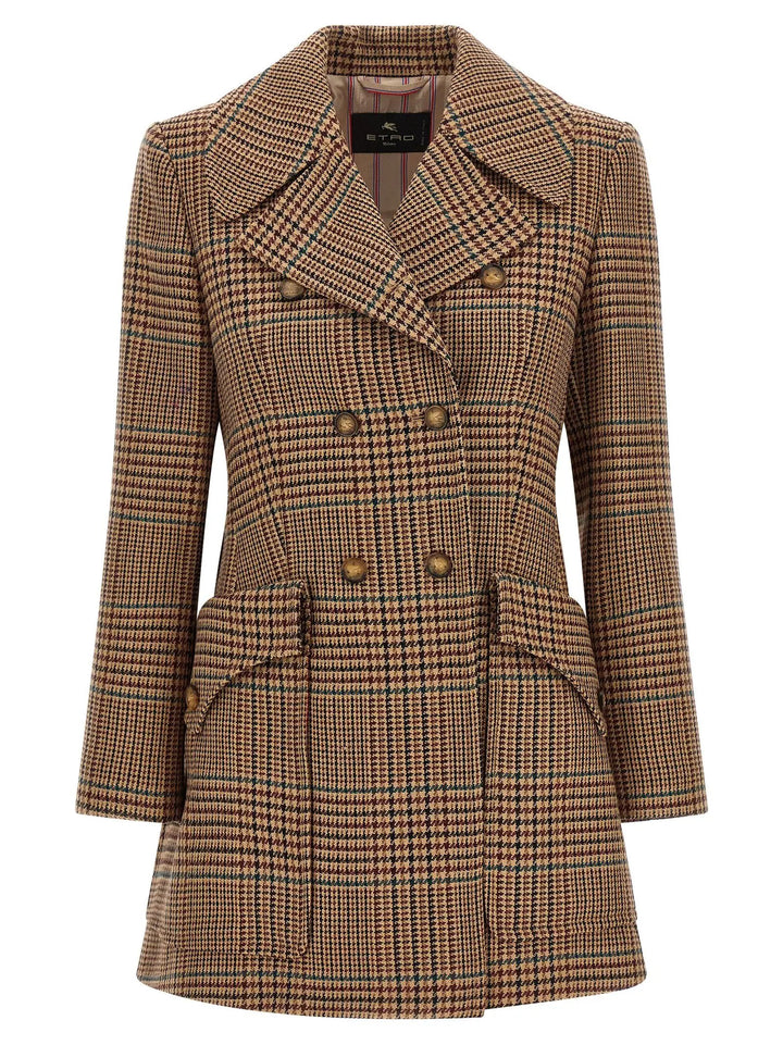 Etro Sample Sale | Etro Brown Wool Coat - | Designer outlet