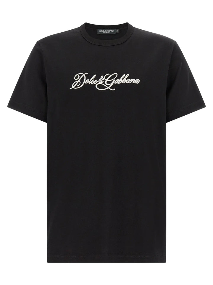 Dolce &amp; Gabbana Sample Sale | Dolce &amp; Gabbana Black Cotton T-Shirt - | Designer outlet