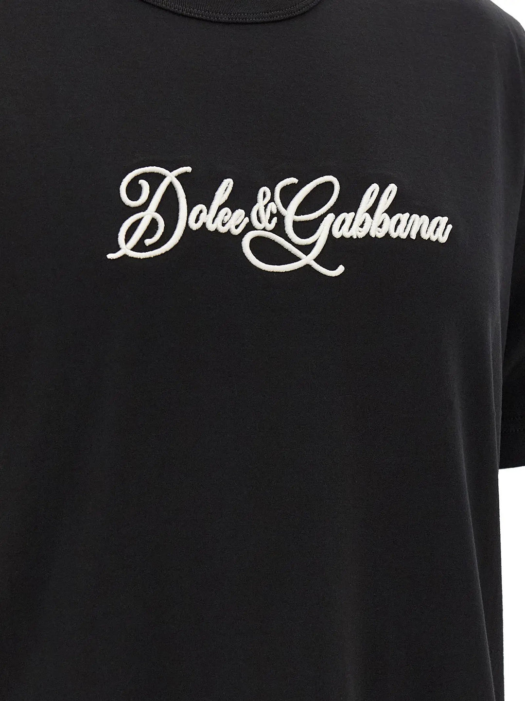 Dolce &amp; Gabbana Sample Sale | Dolce &amp; Gabbana Black Cotton T-Shirt - | Designer outlet