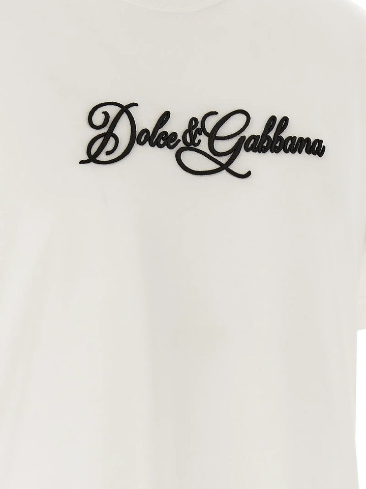 Dolce &amp; Gabbana Sample Sale | Dolce &amp; Gabbana White Cotton T-Shirt - | Designer outlet
