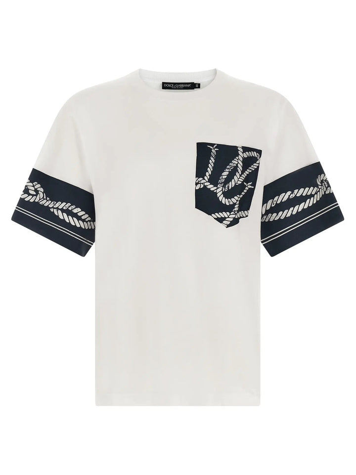 Dolce &amp; Gabbana Sample Sale | Dolce &amp; Gabbana Blue Cotton T-Shirt - | Designer outlet