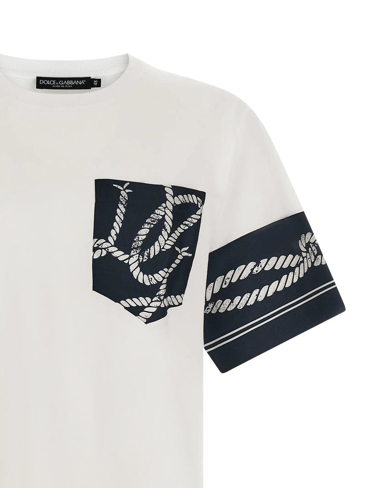Dolce &amp; Gabbana Sample Sale | Dolce &amp; Gabbana Blue Cotton T-Shirt - | Designer outlet