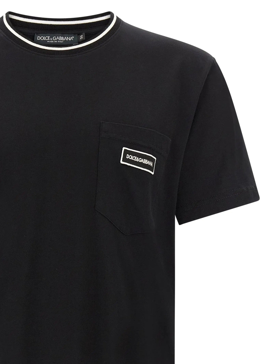 Dolce &amp; Gabbana Sample Sale | Dolce &amp; Gabbana Black Cotton T-Shirt - | Designer outlet