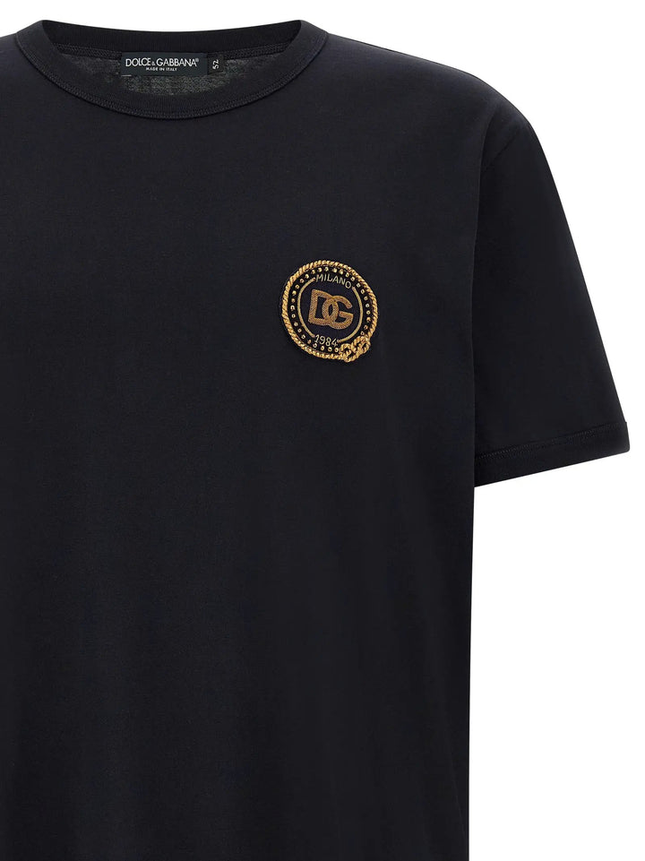 Dolce &amp; Gabbana Sample Sale | Dolce &amp; Gabbana Blue Cotton T-Shirt - | Designer outlet