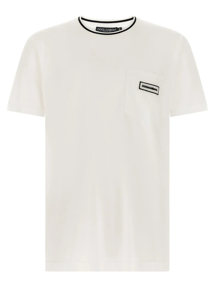 Dolce &amp; Gabbana Sample Sale | Dolce &amp; Gabbana White Cotton T-Shirt - | Designer outlet