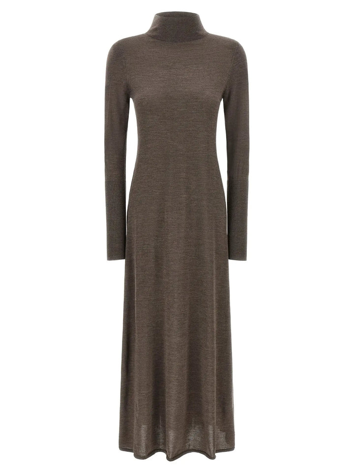 PINKO Sample Sale | PINKO Beige Wool Long Dress - | Designer outlet