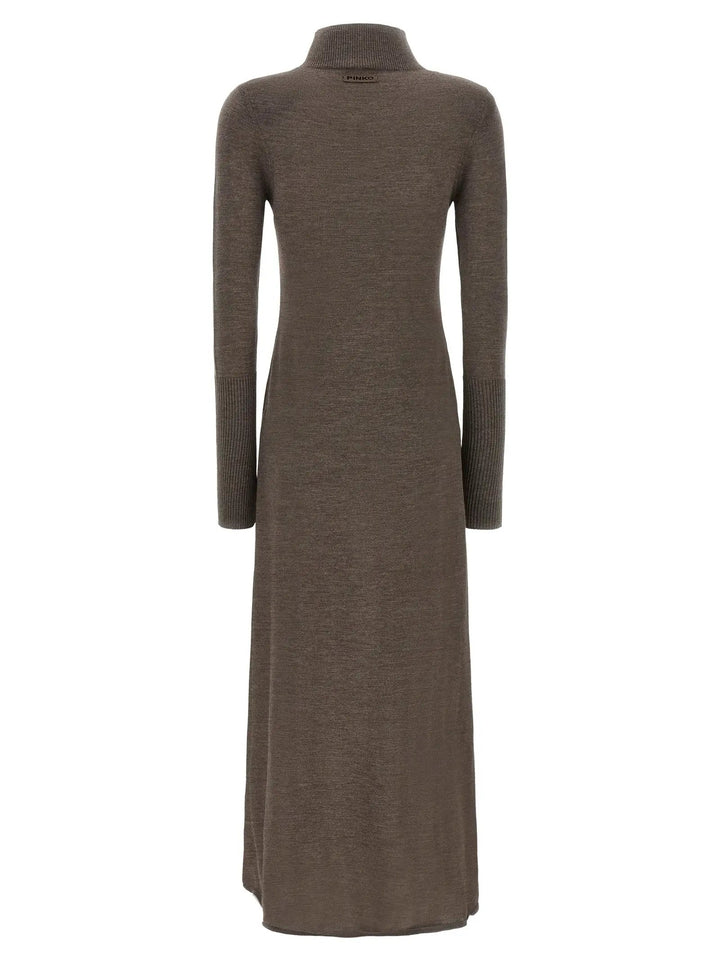 PINKO Sample Sale | PINKO Beige Wool Long Dress - | Designer outlet