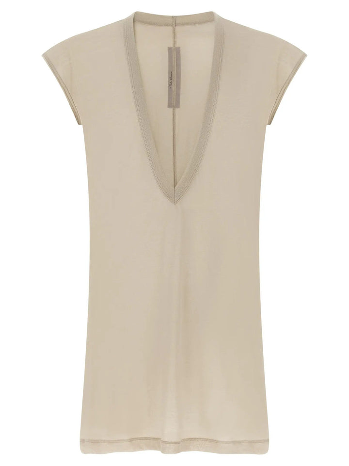 Rick Owens Sample Sale | Rick Owens Beige Cotton T-Shirt - | Designer outlet