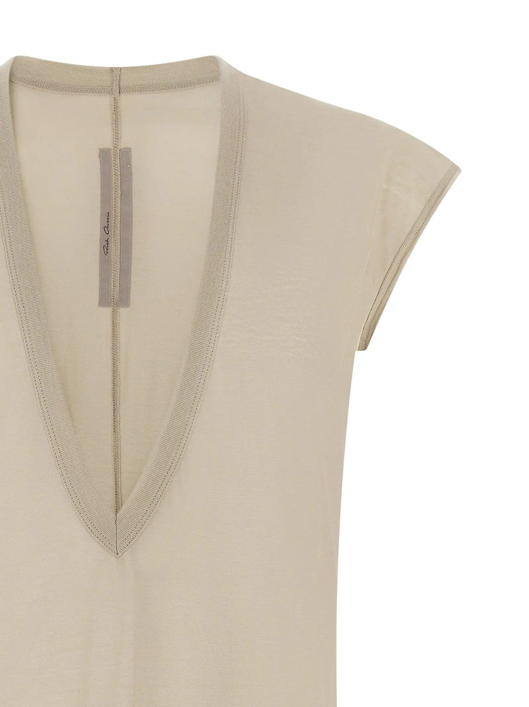 Rick Owens Sample Sale | Rick Owens Beige Cotton T-Shirt - | Designer outlet