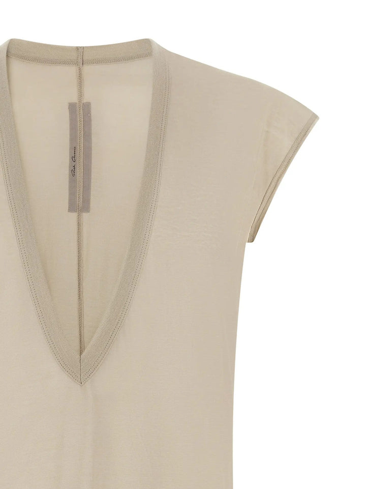 Rick Owens Sample Sale | Rick Owens Beige Cotton T-Shirt - | Designer outlet