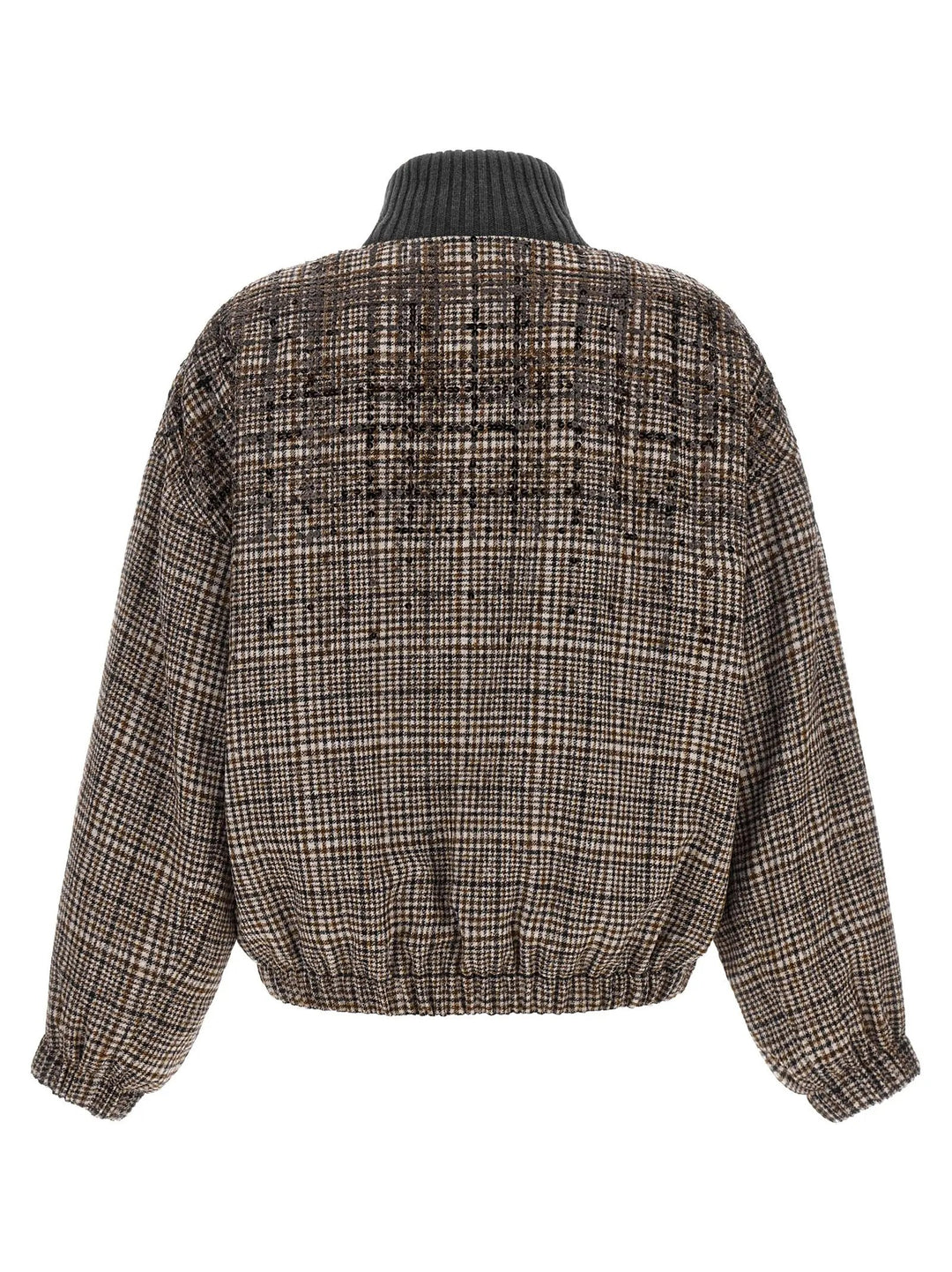 Brunello Cucinelli Sample Sale | Brunello Cucinelli Brown Alpaca Leather Bomber - | Designer outlet