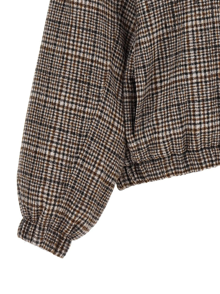 Brunello Cucinelli Sample Sale | Brunello Cucinelli Brown Alpaca Leather Bomber - | Designer outlet