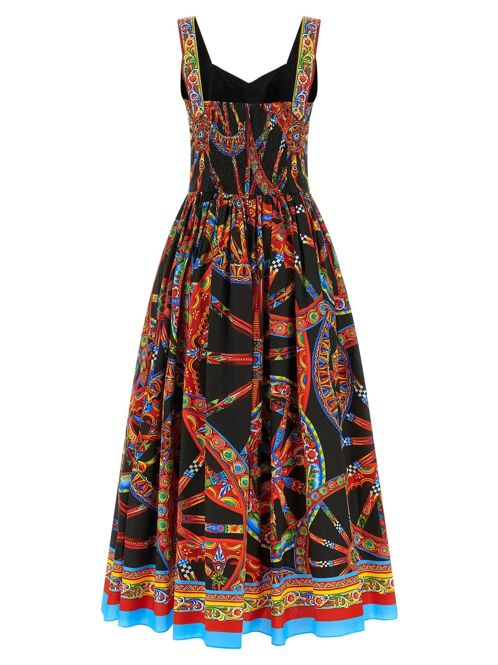 Dolce & Gabbana Sample Sale | Dolce & Gabbana Multicolor Cotton Long Dress - | Designer outlet