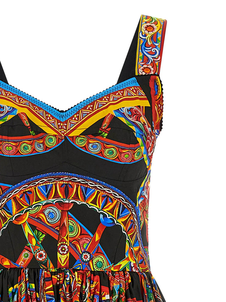 Dolce &amp; Gabbana Sample Sale | Dolce &amp; Gabbana Multicolor Cotton Long Dress - | Designer outlet