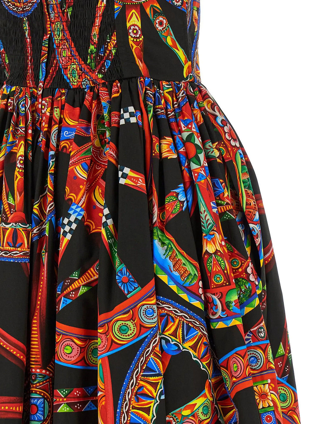 Dolce &amp; Gabbana Sample Sale | Dolce &amp; Gabbana Multicolor Cotton Long Dress - | Designer outlet