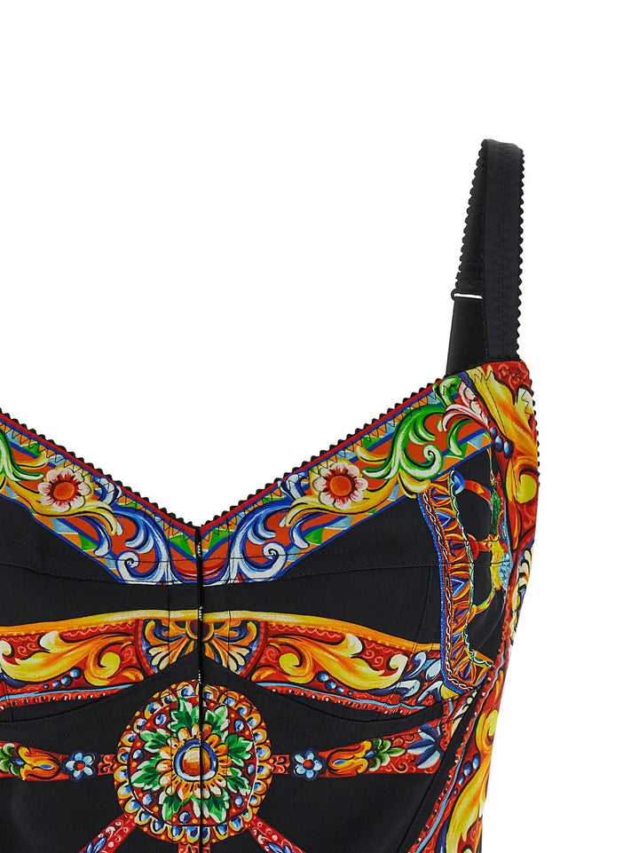 Dolce &amp; Gabbana Sample Sale | Dolce &amp; Gabbana Multicolor Silk Tank Tops - | Designer outlet