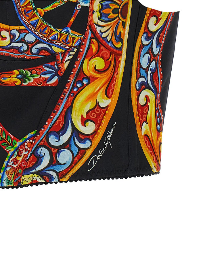 Dolce &amp; Gabbana Sample Sale | Dolce &amp; Gabbana Multicolor Silk Tank Tops - | Designer outlet
