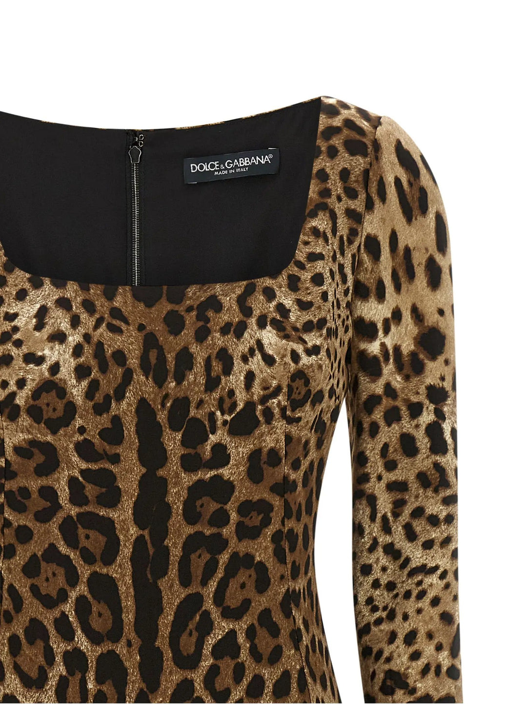 Dolce &amp; Gabbana Sample Sale | Dolce &amp; Gabbana Brown Viscose Midi Dress - | Designer outlet