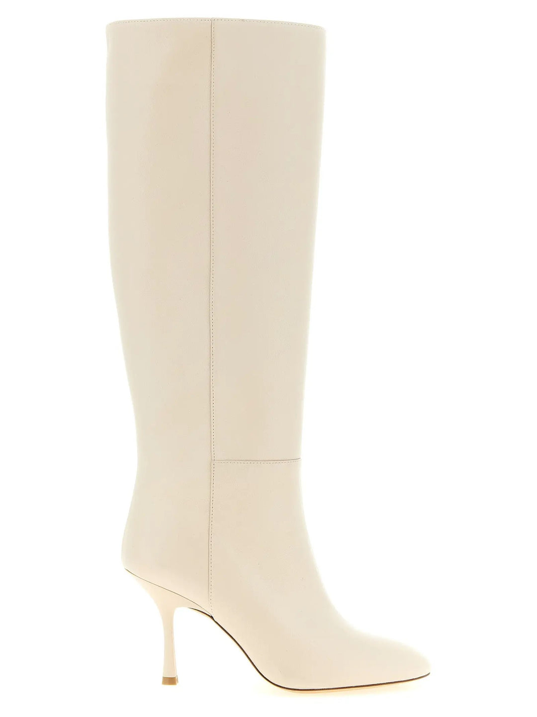 Stuart Weitzman Sample Sale | Stuart Weitzman White Lamb Leather Over The Knee - | Designer outlet