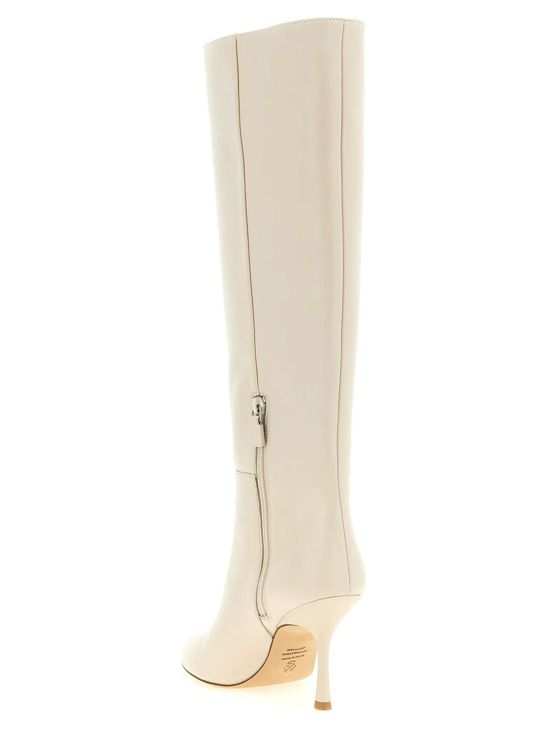 Stuart Weitzman Sample Sale | Stuart Weitzman White Lamb Leather Over The Knee - | Designer outlet