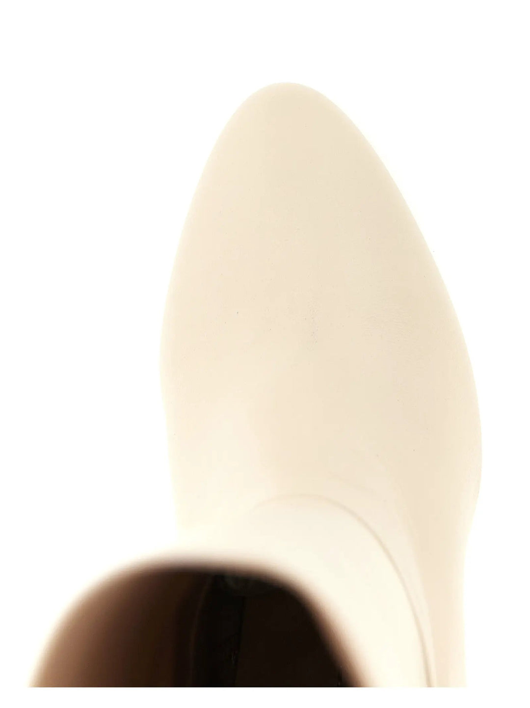 Stuart Weitzman Sample Sale | Stuart Weitzman White Lamb Leather Over The Knee - | Designer outlet