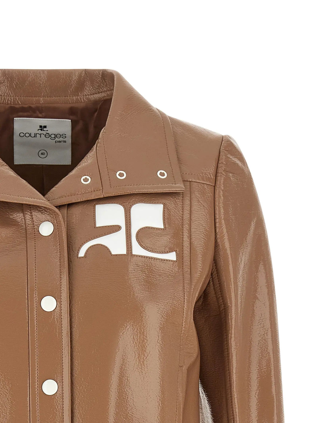 Courrèges Sample Sale | Courrèges Brown Cotton Full-Length Jacket - | Designer outlet
