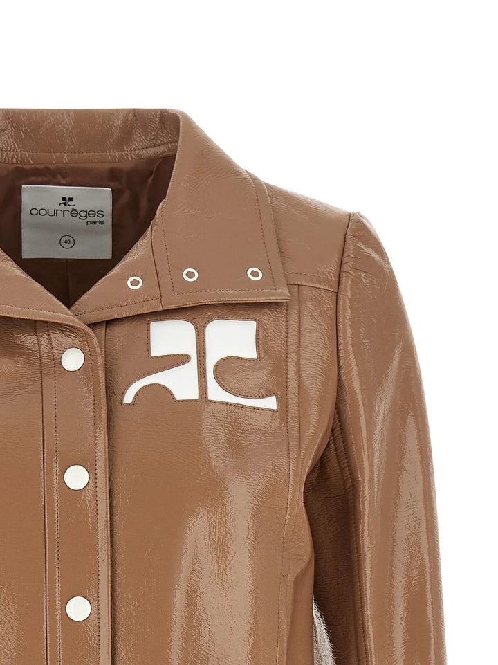 Courrèges Sample Sale | Courrèges Brown Cotton Full-Length Jacket - | Designer outlet
