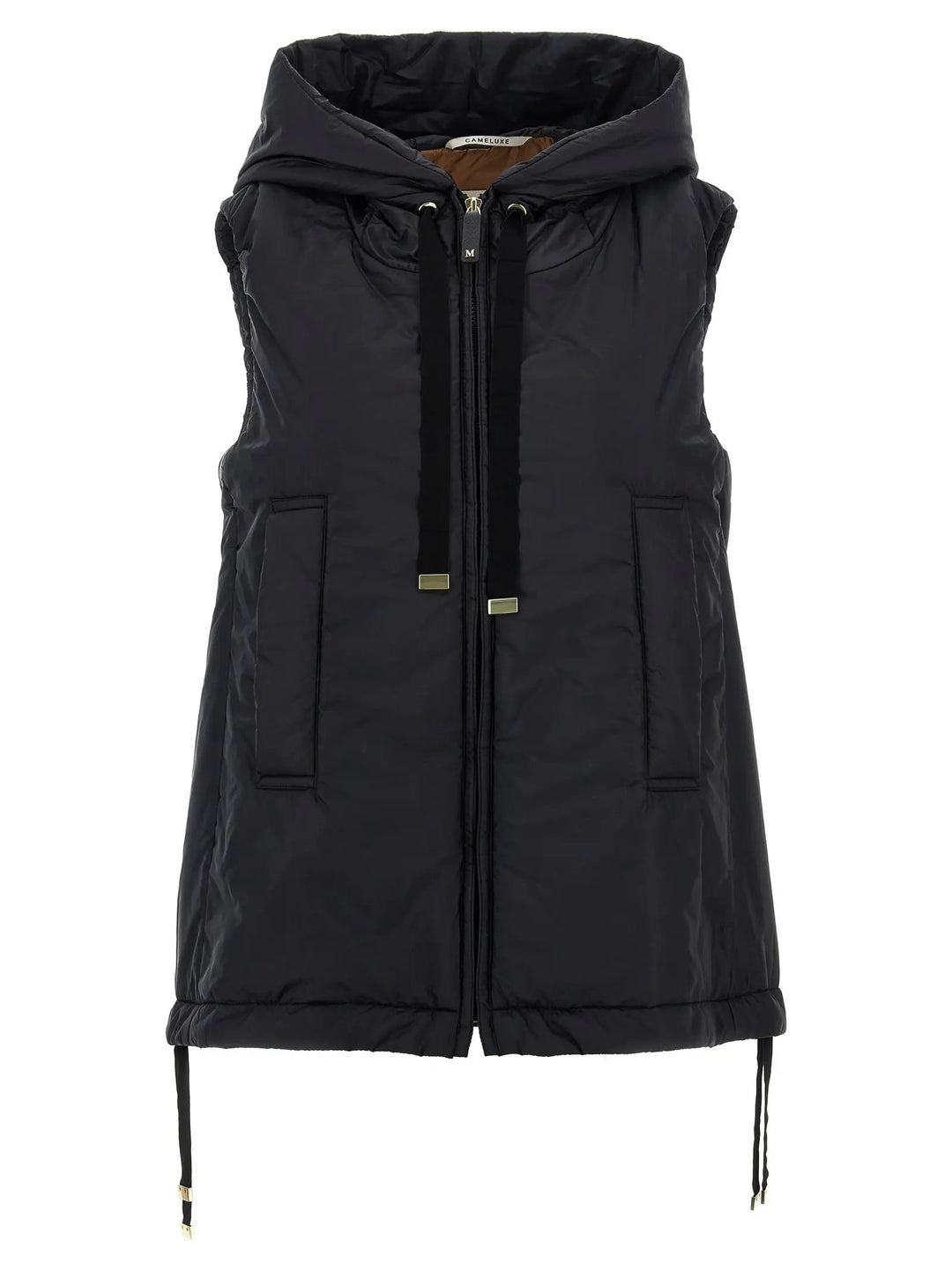 Max Mara Sample Sale | Max Mara Black Polyester Sleeveless Jacket - | Designer outlet