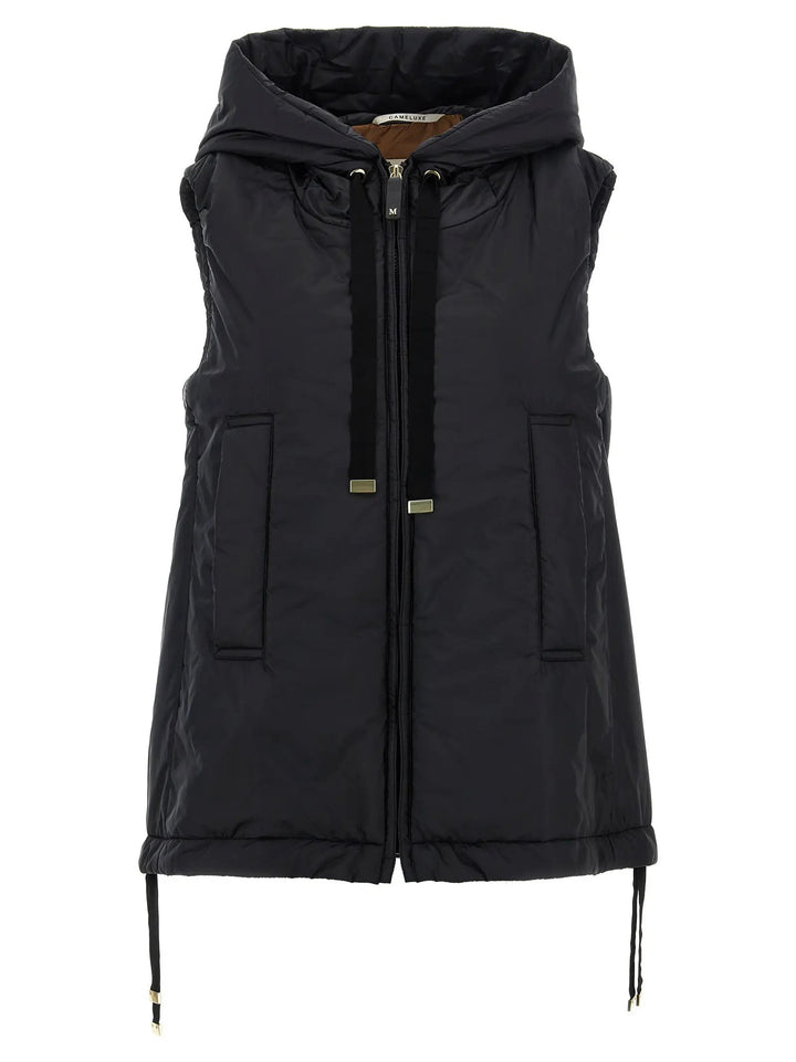 Max Mara Sample Sale | Max Mara Black Polyester Sleeveless Jacket - | Designer outlet