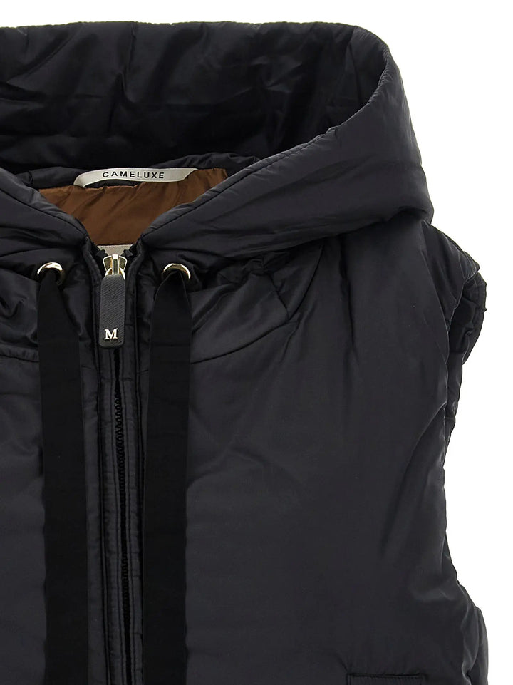 Max Mara Sample Sale | Max Mara Black Polyester Sleeveless Jacket - | Designer outlet