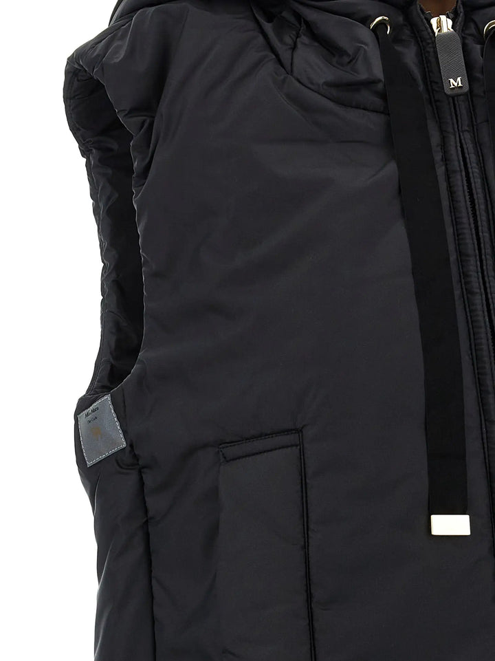 Max Mara Sample Sale | Max Mara Black Polyester Sleeveless Jacket - | Designer outlet